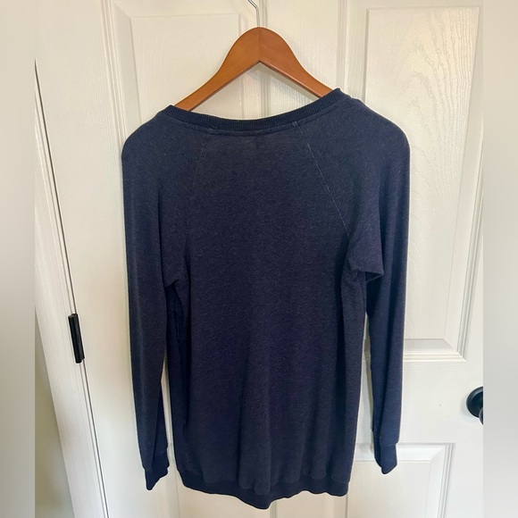 Seraphine Maternity Blue Cotton Blend Maternity and Nursing Sweatshirt size XS - Picture 5 of 5